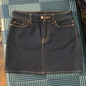 All saints denim skirt